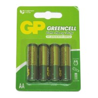 Батарейка GP Greencell AA (R06) Extra Heavy Duty солевая, BL4