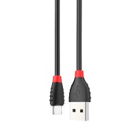 Кабель USB - micro USB HOCO X27 Excellent, 1.2м, круглый, 2.4A, силикон, чёрный (X27 BLK)